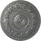 Ekena Millwork Rose Ceiling Medallion (Fits Canopies up to 13 1/2"), Hand-Painted Silver, 33 7/8"OD x 2 3/8"P CM33ROSLS - alternate 1